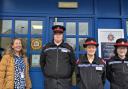 Gloucestershire Constabulary's police cadets helping relaunch the Safe Places Scheme in Cirencester