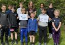 Pupils at Little Sutton CE Primary took on a mini marathon challenge this week.