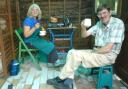 David Goodwin [RIGHT] and wife, Carol, [LEFT] have an allotment in Malvern that has been vandalised by a bunch of youths