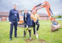 Mayor of Worcester, Cllr Louis Stephen, declared the work on the all-weather pitch at Perdiswell Leisure Centre underway