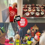 Guests of all ages attended Dorset House Nursing Home's Red Nose Day event