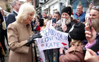 VISIT: Queen Camilla visits Worcester after visiting Shrewsbury yesterday