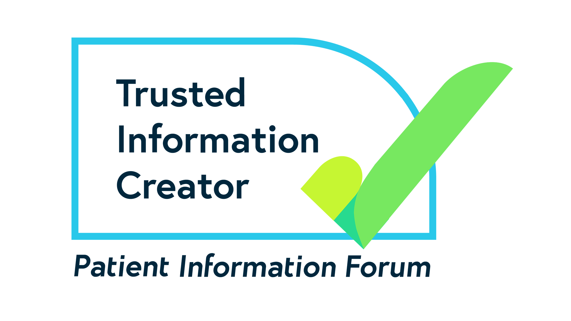 Patient Information Forum Trusted Information Creator (PIF TICK) logo