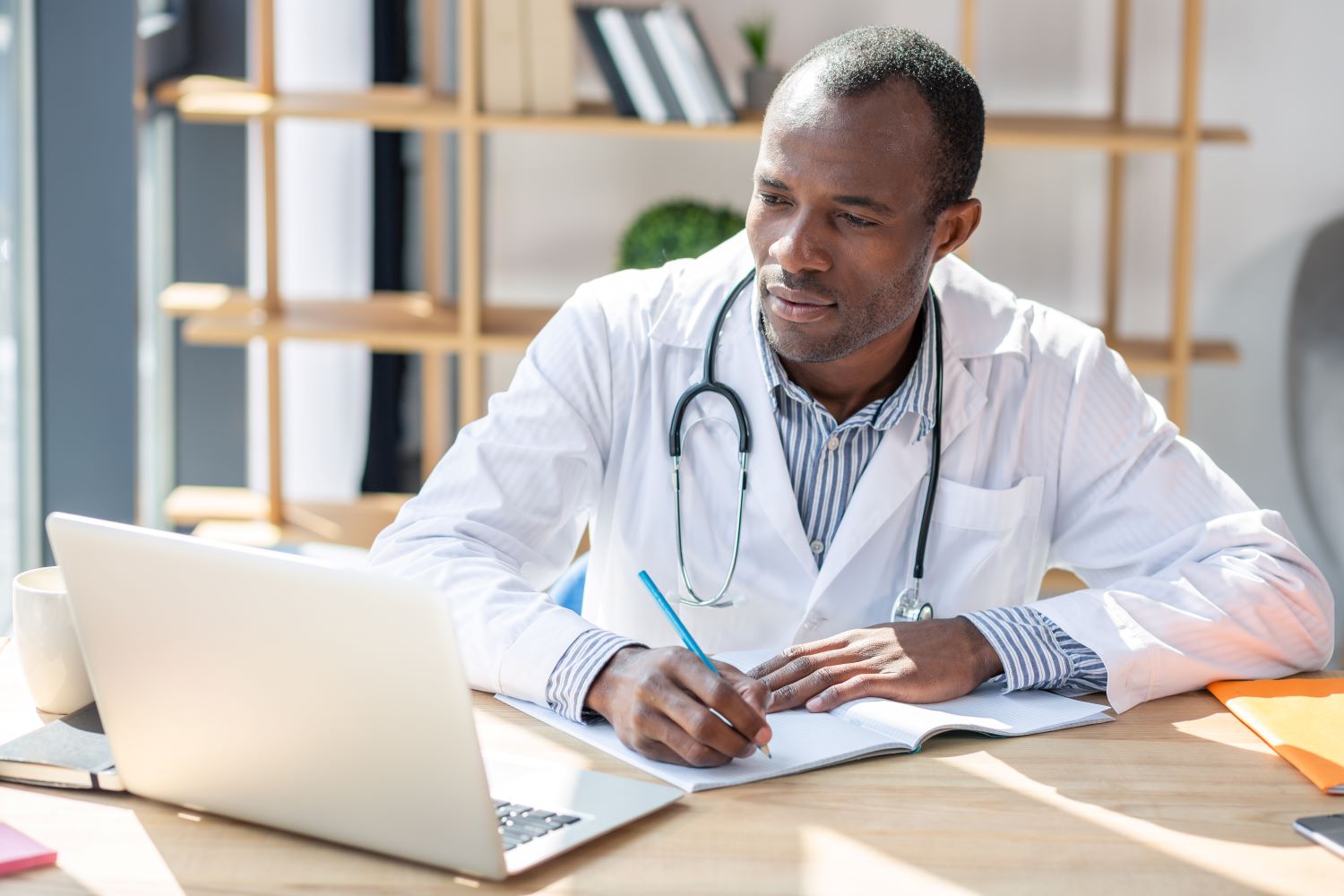 Doctor with laptop