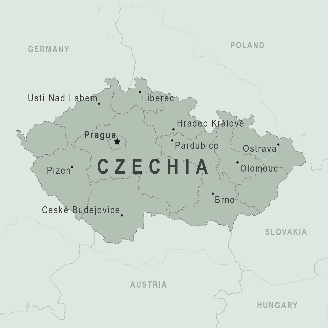 Map - Czechia