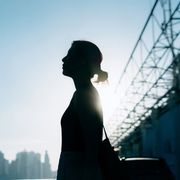 Silhouette of a professional woman thumbnail