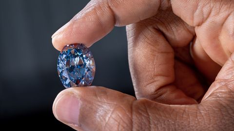 Botswana's extremely rare blue diamond