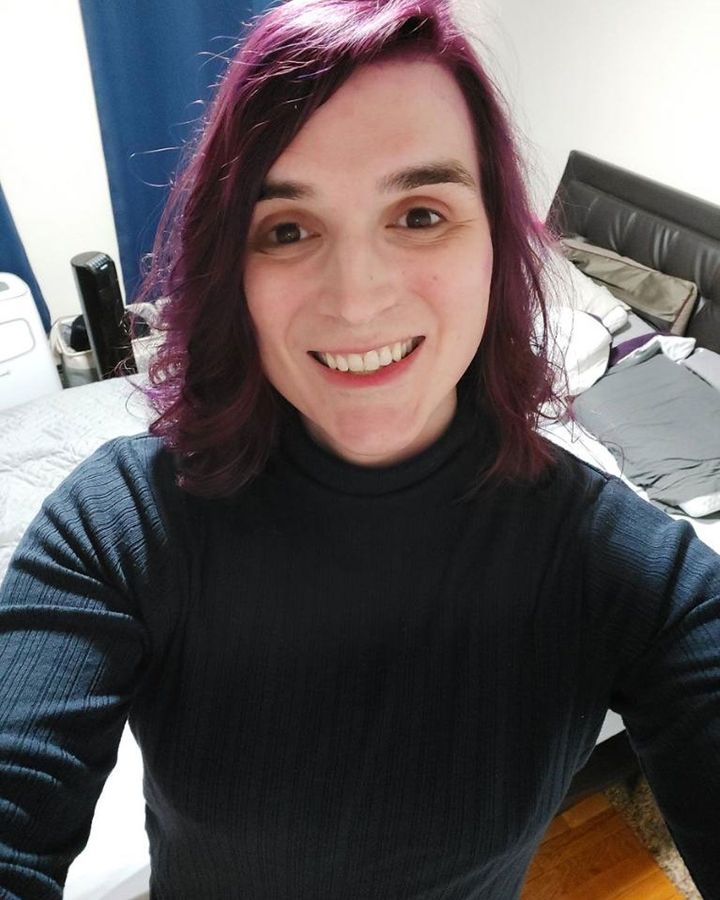 Alex Keaney Solaas, 30, came out as trans to her workplace in January 2020, but worked from home early on in her transition (Credit: Courtesy of Alex Keaney Solaas)