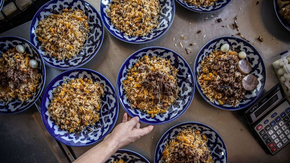 Plov is eaten at nearly every special occasion in Uzbekistan
