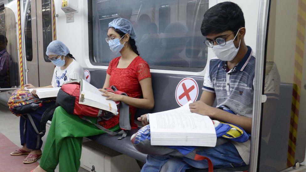 Many Indian cities reopened public transport facilities that had been suspended due to the pandemic to enable students to travel to test centres (Credit: Alamy)