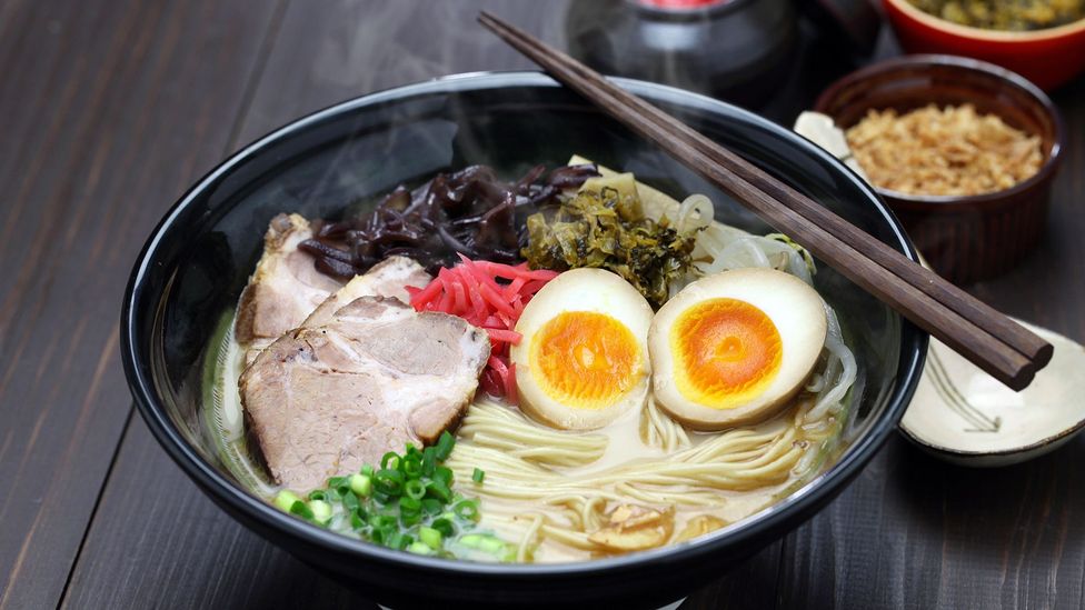 The flavour-packed broth and chewy noodles of restaurant-made ramen is hard to replicate with instant noodles (Credit: Kyoko Uchida/Alamy)