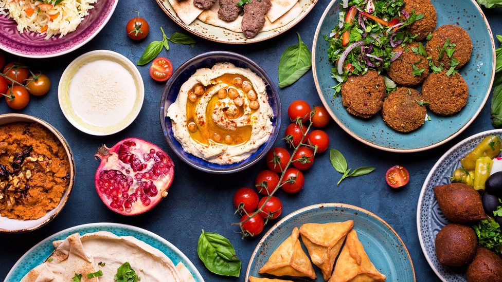 Middle Eastern or Arabic dishes and assorted meze (Credit: thesomegirl/Getty Images)