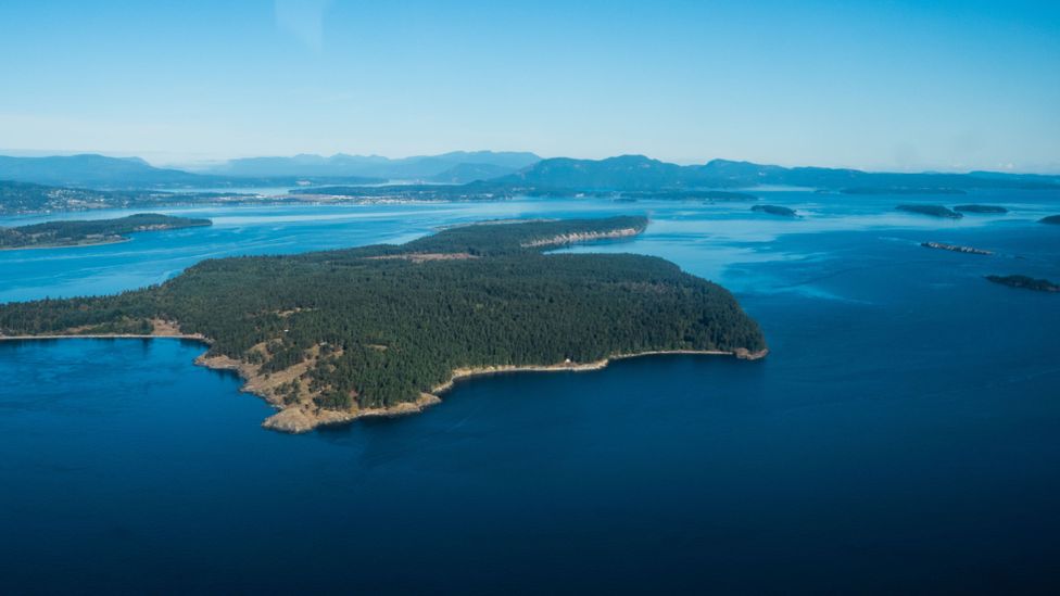 View of British Columbia coast, Canada