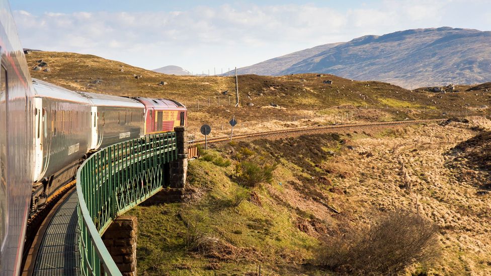 Sleeper trains, such as The Caledonian Sleeper train from London to Scotland, can make longer train journeys more convenient Credit: Joe Dunckley/Alamy)