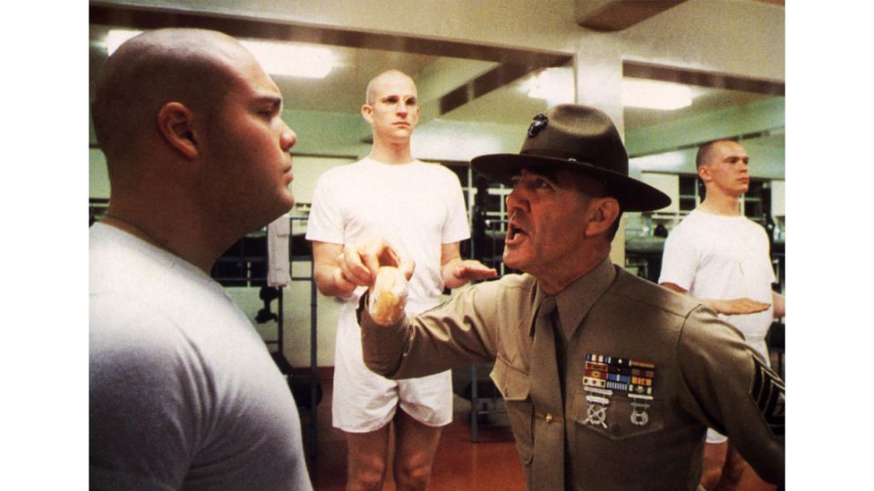 In Full Metal Jacket, Kubrick explored how men might react if pushed to their limits (Credit: Alamy)