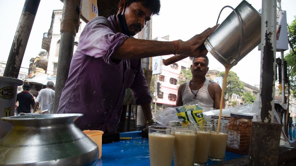 Yadav has been selling the sherbet at his stand for more than two decades (Credit: Sugato Mukherjee)
