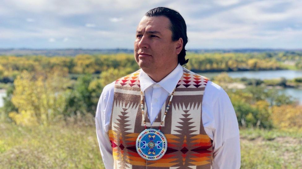 Cody Two Bears founded Indigenized Energy, a native-led energy company installing solar farms for tribal nations in the US (Credit: Indigenized Energy)