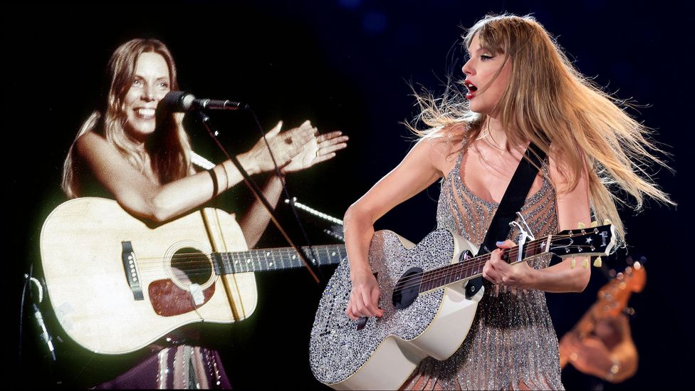 Joni Mitchell - who is performing at the Grammys 2024 - and Taylor Swift